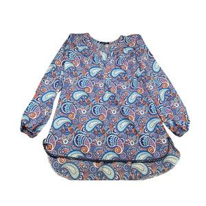 Simply Southern Shirt Top Blouse Colorful Paisley‎ Women's Size Large